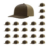 Richardson 312 Twill Back Classic Trucker- Brn Khk PK 24