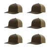 Richardson 312 Twill Back Classic Trucker- Brn Khk PK 6
