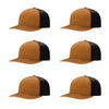Richardson 312 Twill Back Classic Trucker- Caramel Blk PK 6