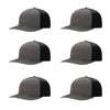 Richardson 312 Twill Back Classic Trucker- Char Blk PK 6