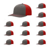 Richardson 312 Twill Back Classic Trucker- Char Red PK 12