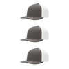 Richardson 312 Twill Back Classic Trucker- Char Wht PK 3
