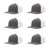 Richardson 312 Twill Back Classic Trucker- Char Wht PK 6