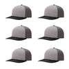 Richardson 312 Twill Back Classic Trucker- Gry Char Blk PK 6
