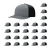 Richardson 312 Twill Back Classic Trucker- Htr Gry Blk PK 24