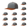 Richardson 312 Twill Back Classic Trucker- Htr Gry Char Dk Org PK 12
