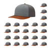 Richardson 312 Twill Back Classic Trucker- Htr Gry Char Dk Org PK 24