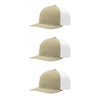 Richardson 312 Twill Back Classic Trucker- Khk Wht PK 3