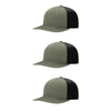 Richardson 312 Twill Back Classic Trucker- Ldn Blk PK 3