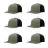 Richardson 312 Twill Back Classic Trucker- Ldn Blk PK 6