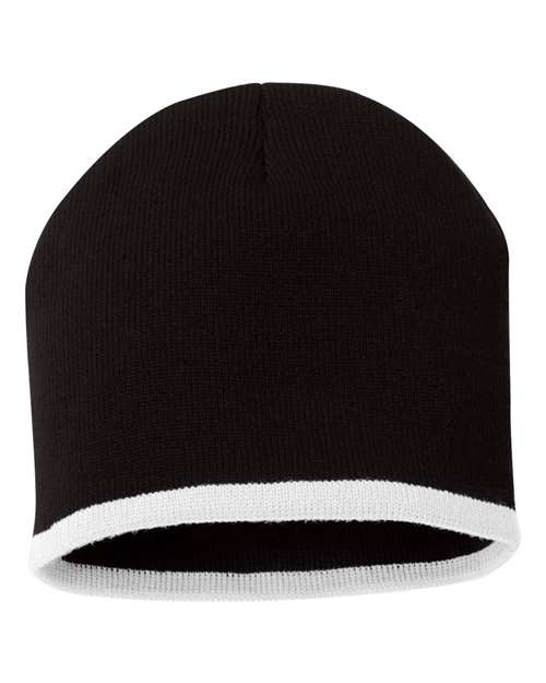 Sportsman 8" Bottom-Striped Beanie