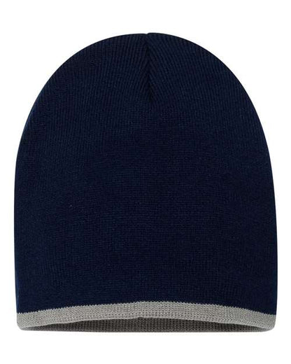 Sportsman 8" Bottom-Striped Beanie