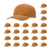 Richardson 355 Laser Perforated 5-panel Trucker Snapback Hat |OSFM Baseball Cap w/ Paracord Bill Rope  91