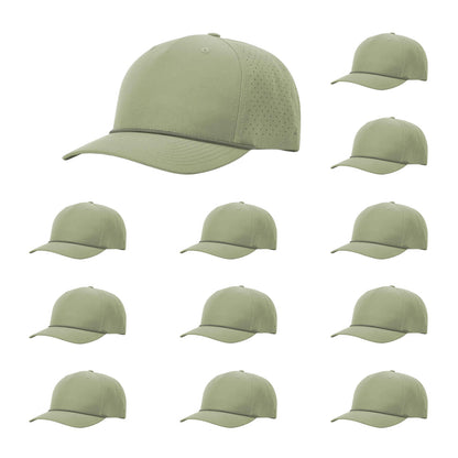 Richardson 355 Laser Perforated 5-panel Trucker Snapback Hat |OSFM Baseball Cap w/ Paracord Bill Rope  81