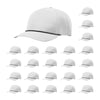 Richardson 355 Laser Perforated 5-panel Trucker Snapback Hat |OSFM Baseball Cap w/ Paracord Bill Rope  96