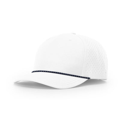 Richardson 355 Laser Perforated 5-panel Trucker Snapback Hat |OSFM Baseball Cap w/ Paracord Bill Rope  100