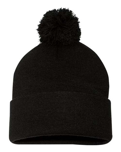 Sportsman 12" Pom-Pom Cuffed Beanie