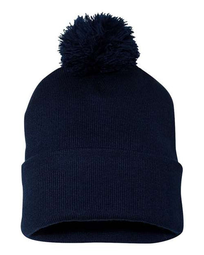 Sportsman 12" Pom-Pom Cuffed Beanie