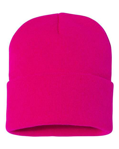 Sportsman 12" Solid Cuffed Beanie - SP12