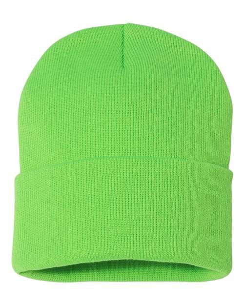 Sportsman 12" Solid Cuffed Beanie - SP12