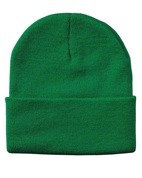 Sportsman 12" Solid Cuffed Beanie - SP12