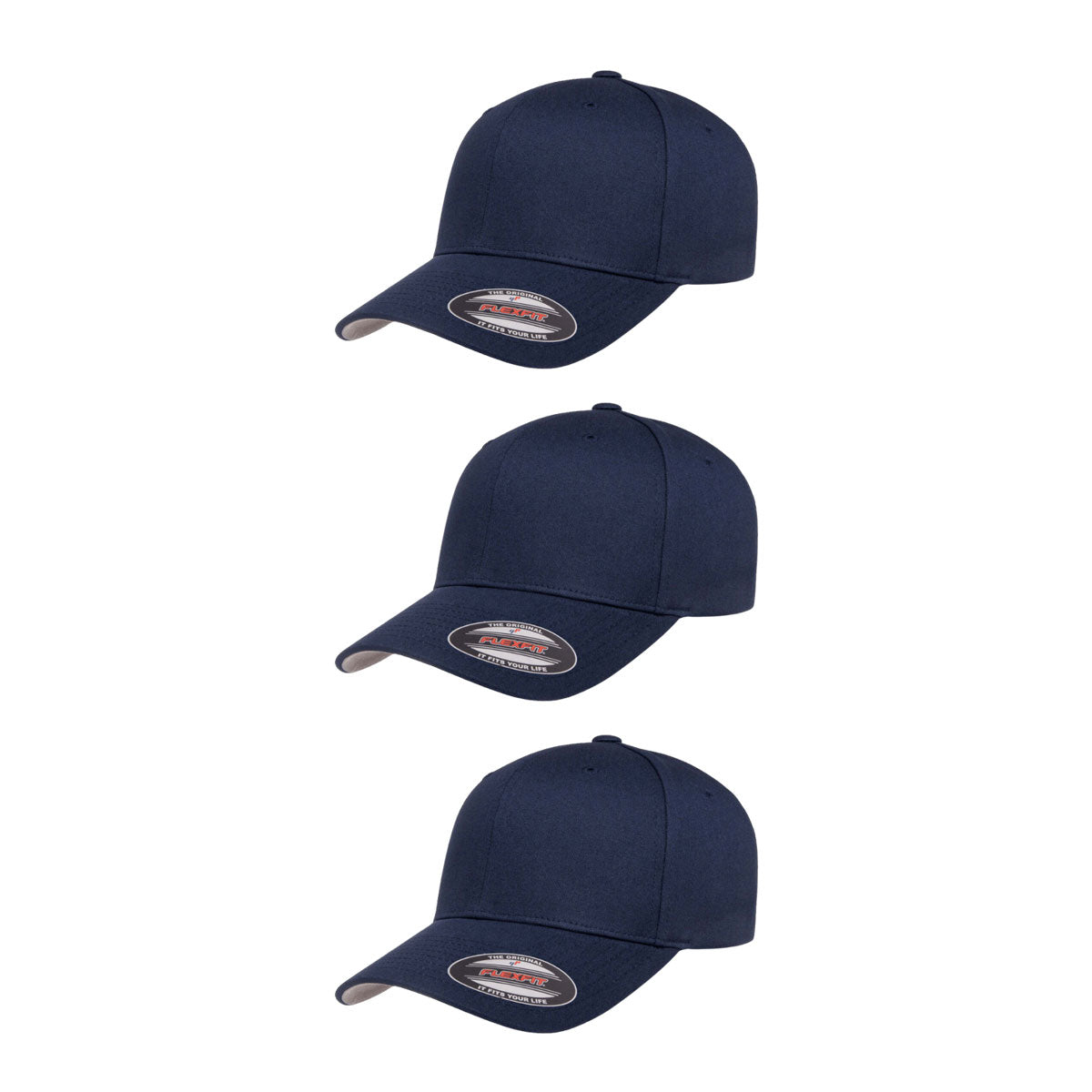 Cappellino in twill di cotone: Flexfit 5001 V-Flexfit® Fitted Cappellino in twill di cotone: Flexfit 5001 V-Flexfit® Fitted