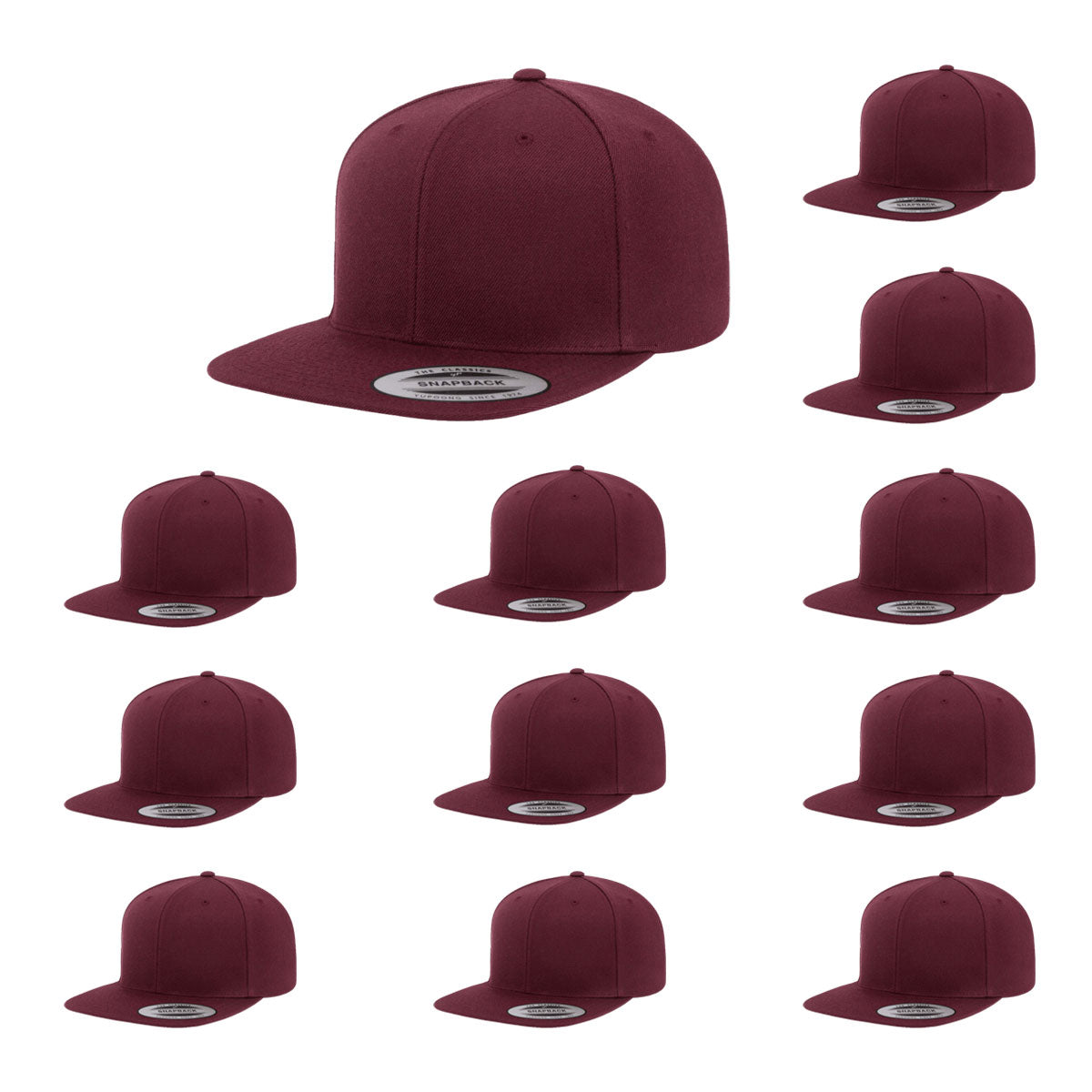 Yupoong Hat Snapback Pro-Style Wool Blend Cap 6089