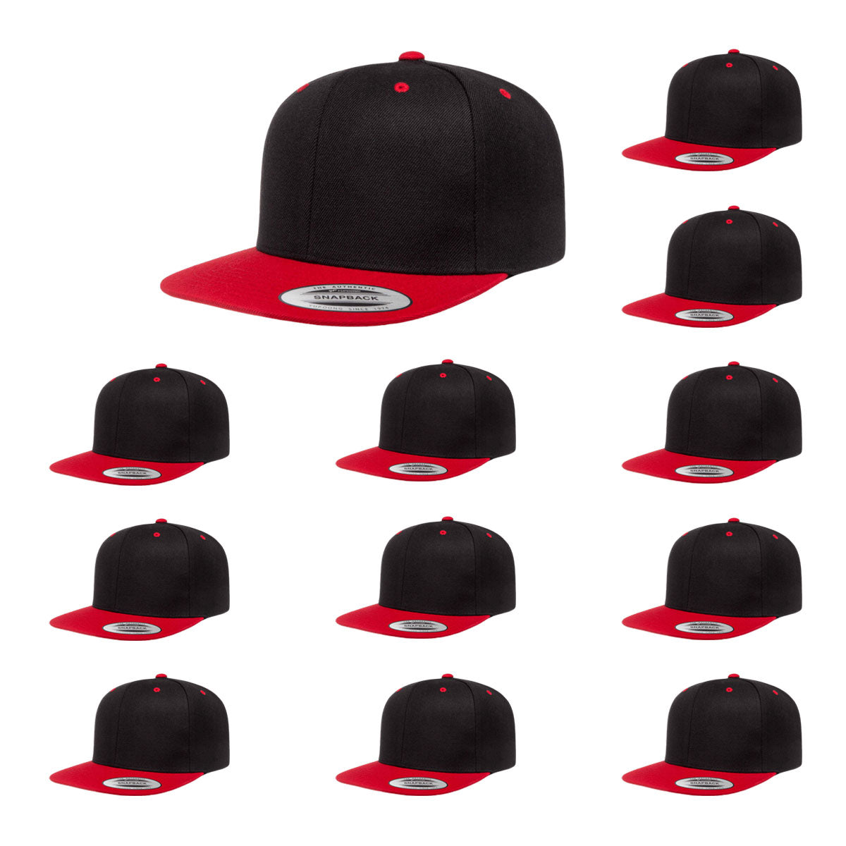 Yupoong Hat Snapback Pro-Style Wool Blend Cap 6089