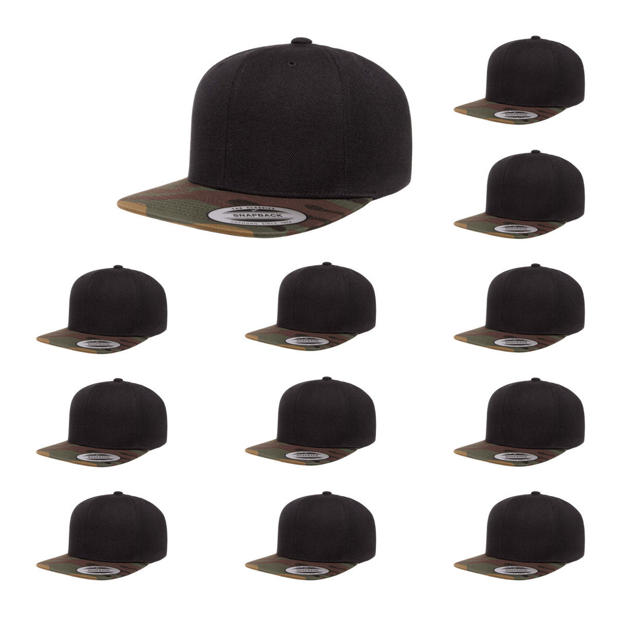 Yupoong Hat Snapback Pro-Style Wool Blend Cap 6089