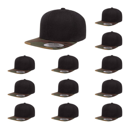 Yupoong Hat Snapback Pro-Style Wool Blend Cap 6089