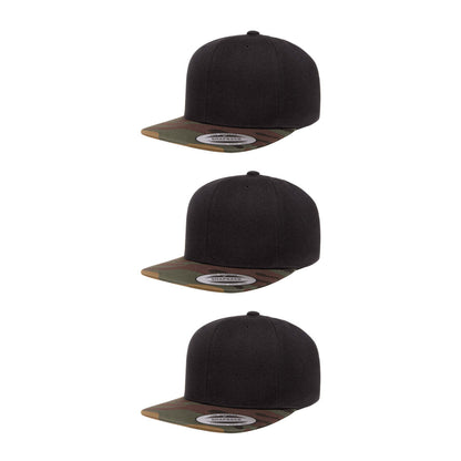 Yupoong Hat Snapback Pro-Style Wool Blend Cap 6089
