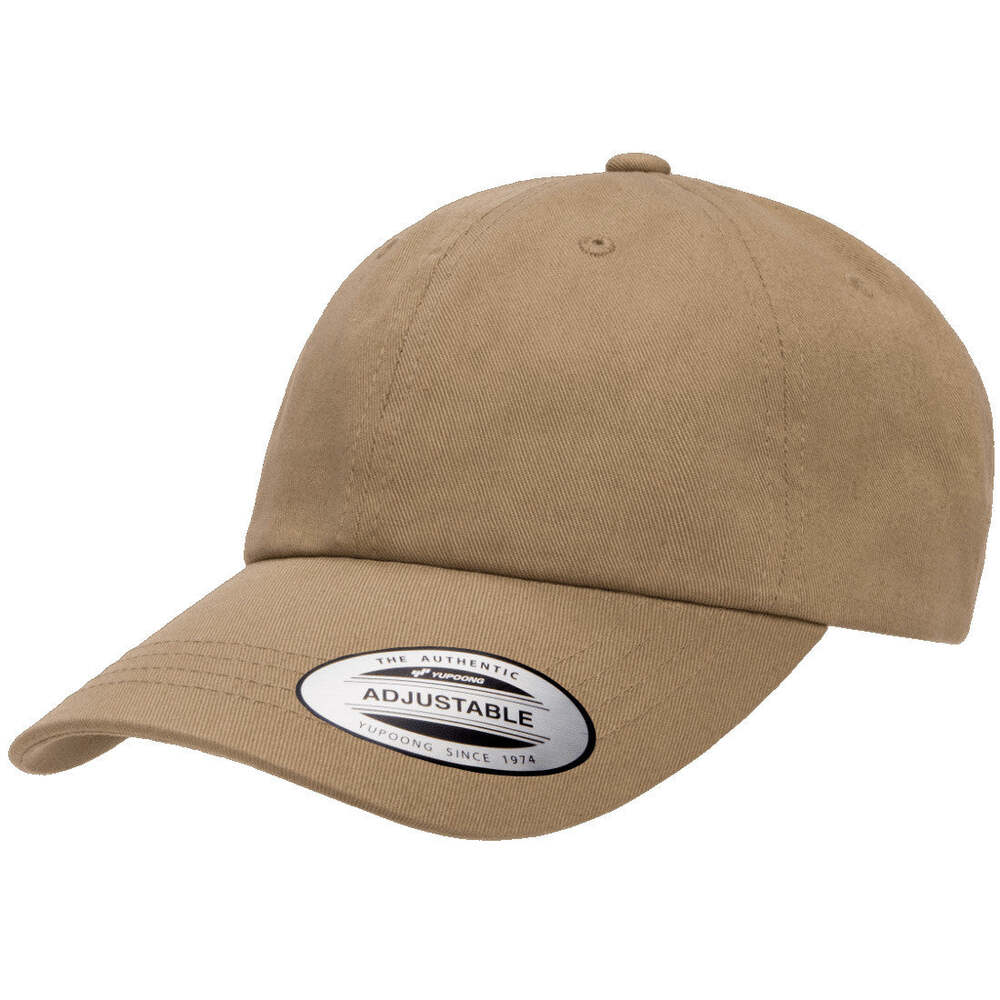 6245CM Adjustable Cotton Twill Dad Hat-Khaki