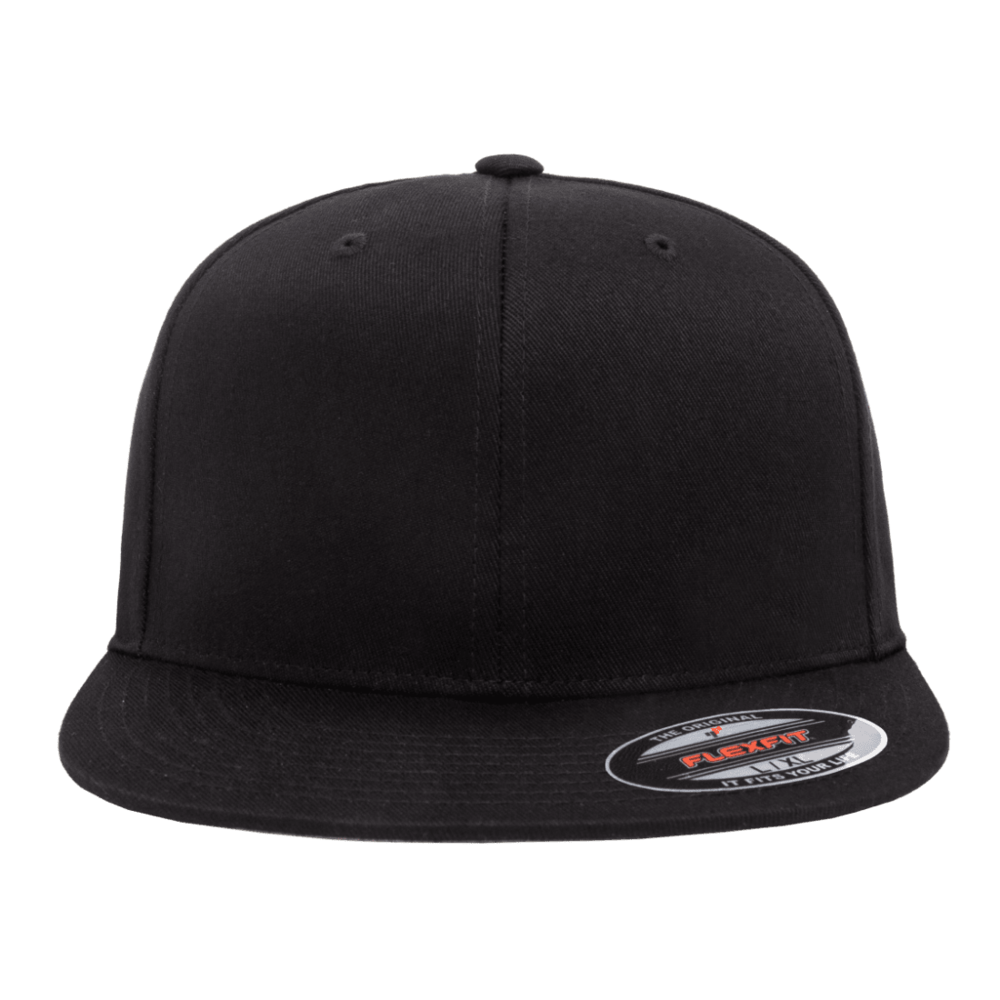 6297F Flexfit Hat Pro-Baseball On-Field Shape Cap- Black 2