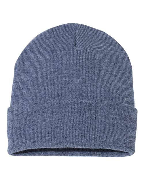 Sportsman 12" Solid Cuffed Beanie - SP12