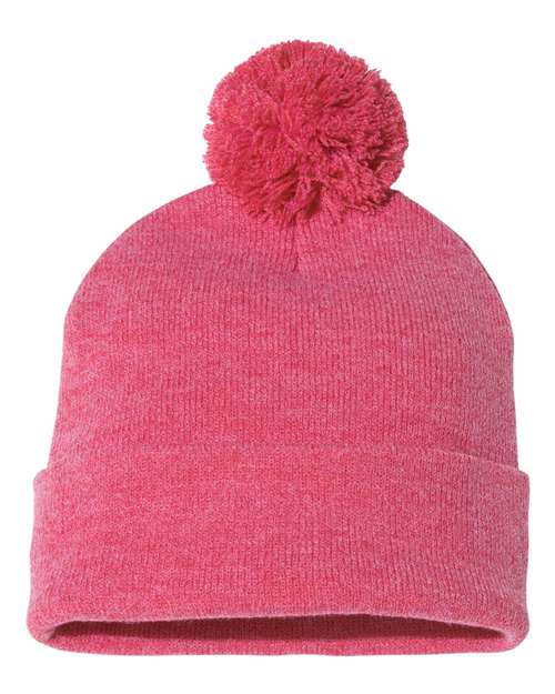 Sportsman 12" Pom-Pom Cuffed Beanie