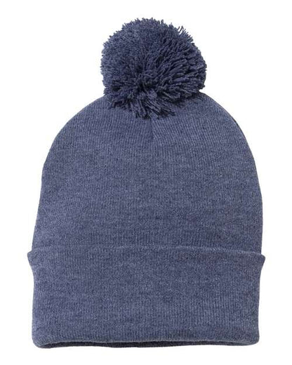 Sportsman 12" Pom-Pom Cuffed Beanie