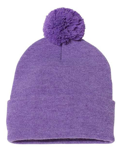 Sportsman 12" Pom-Pom Cuffed Beanie