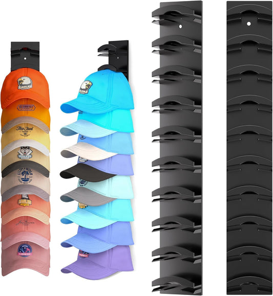 The Hat Organizer Rack with Curved Button Holder Pack of 2