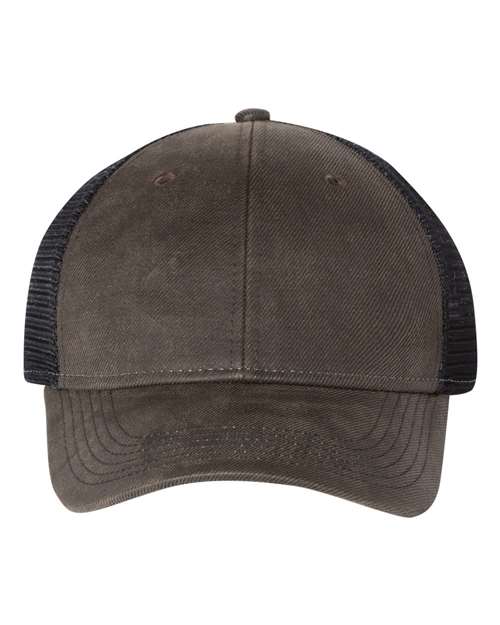 Sportsman Faux Waxy Trucker Cap