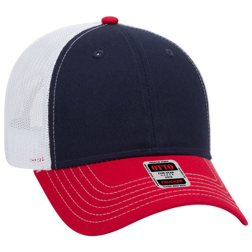 83-1239 OTTO CAP 6 Panel Low Profile Mesh Back Trucker Hat