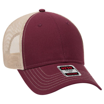 83-1239 OTTO CAP 6 Panel Low Profile Mesh Back Trucker Hat