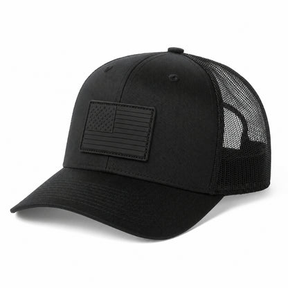 Fierce Headwear 901 Series 6 Panel American Flag Rubber Patch Hat Additional Image-5