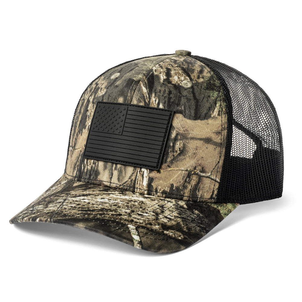 Fierce Headwear 901 Series 6 Panel American Flag Rubber Patch Hat Additional Image-3