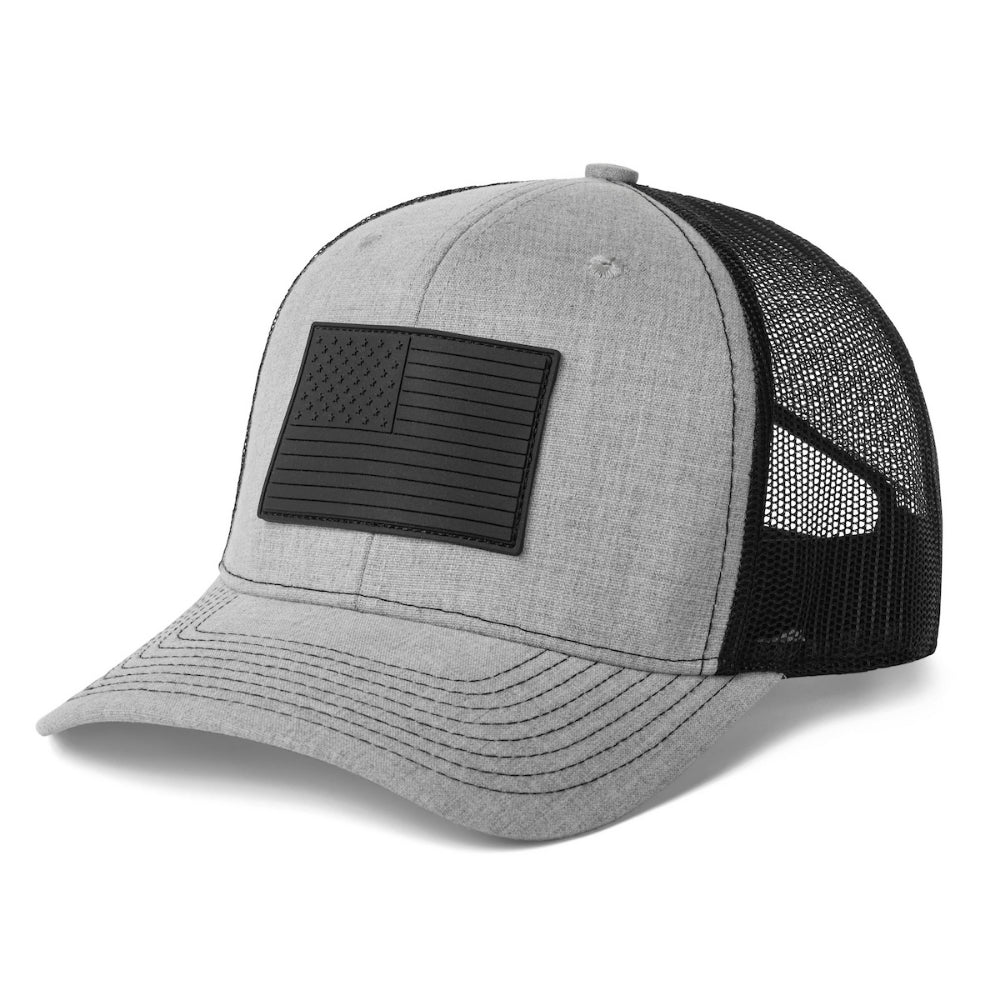 Fierce Headwear 901 Series 6 Panel American Flag Rubber Patch Hat Additional Image-2