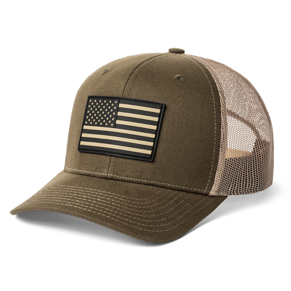 Fierce Headwear 901 Series 6 Panel American Flag Rubber Patch Hat Additional Image-4