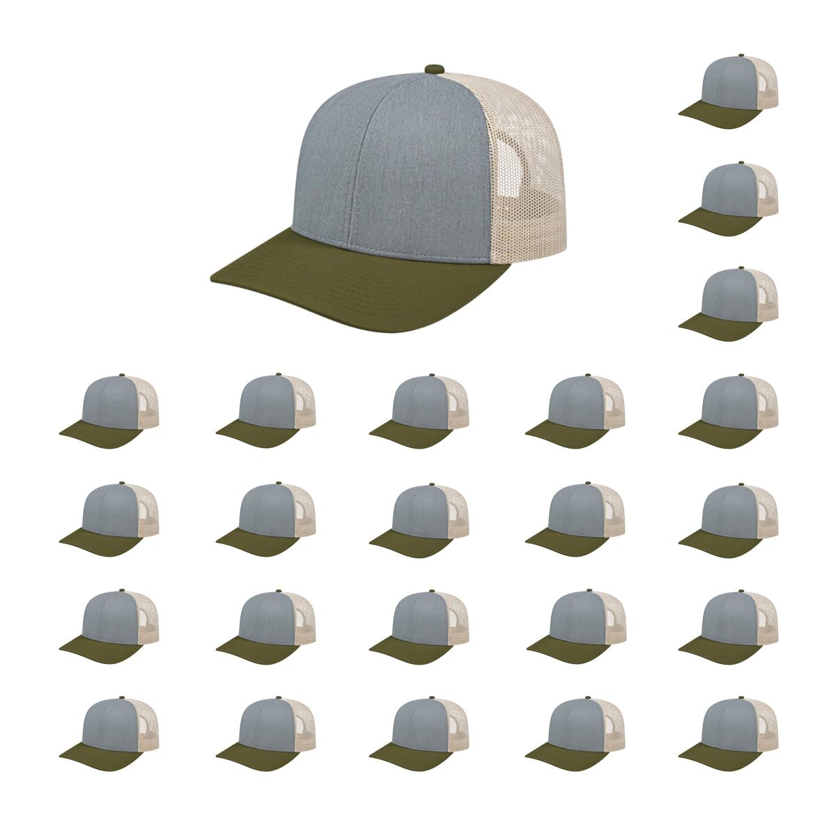 Cap America i3038 Poly/Cotton Trucker Mesh Back Cap