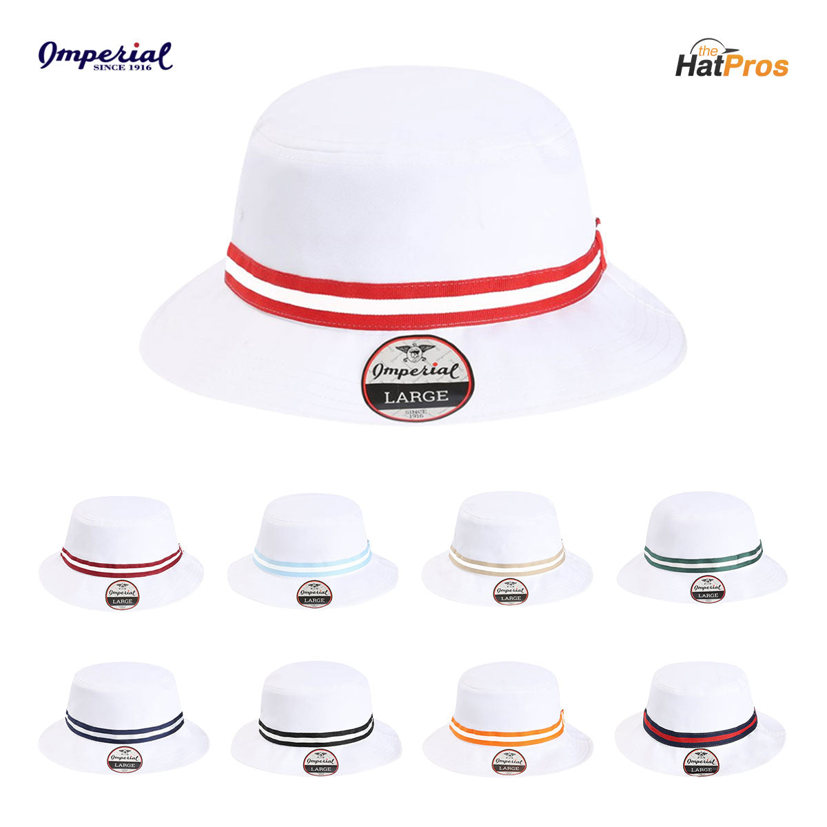 Imperial 1371P The Oxford Performance Bucket Hat with Sewn Eyelets