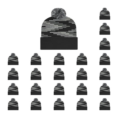 Cap America RKB12 Bar Knit Cap with Cuff