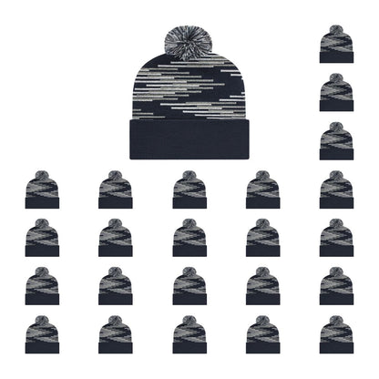 Cap America RKB12 Bar Knit Cap with Cuff