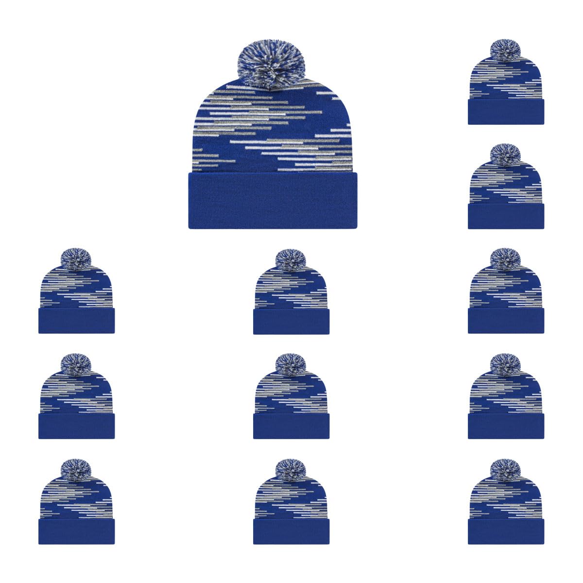 Cap America RKB12 Bar Knit Cap with Cuff